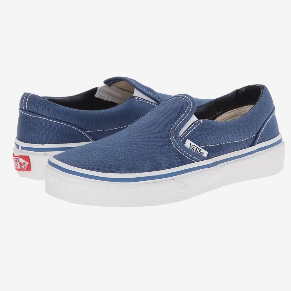 Vans Kids Blue Slip-On Sneakers